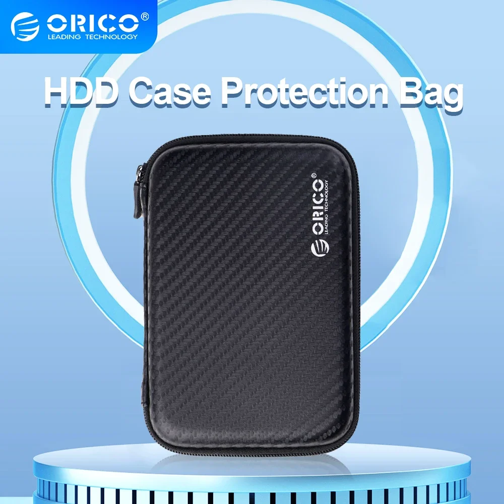 ORICO 2.5 Hard Disk Case Portable HDD Protection Bag for External 2.5 inch Hard Drive/Earphone/U Disk Hard Disk Drive Case Black