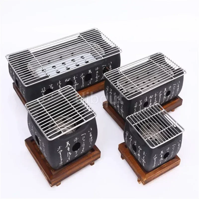 Portable Japanese Bbq Grill Korean Carbon Barbecue Grills Aluminium Alloy Indoor Outdoor Bbq Stove Barbecue Tools charcoal grill