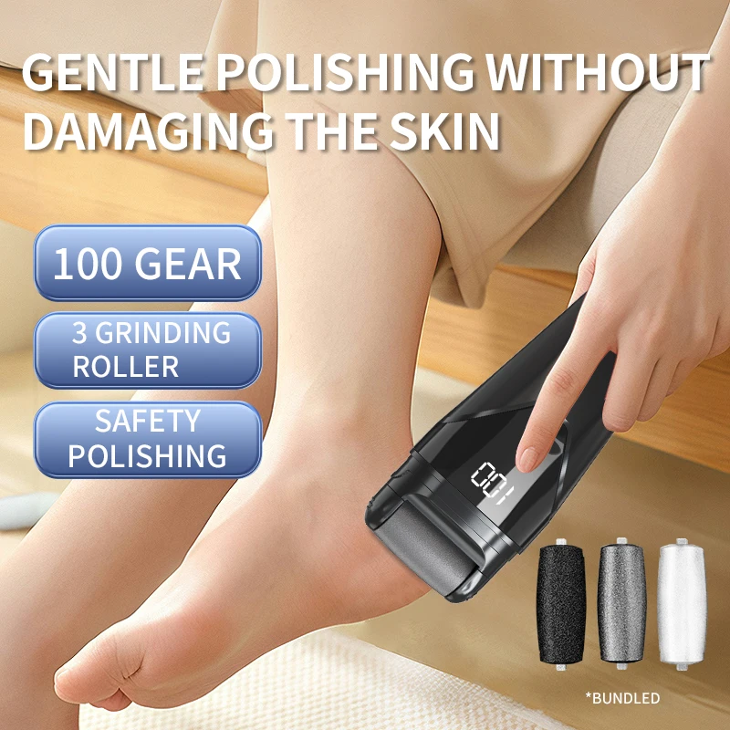Electric Foot Grinder Electric Foot Rasp Electric Pedicure Foot Sander Waterproof Speeds To Eliminate Feet Dead Skin Foot File