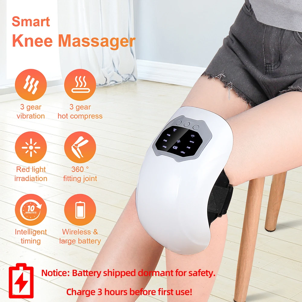 3 Gear Temperature Adjustment Smart Knee LED Display Massager Hot Compress for Shoulders Elbows Knee Gift For Parents Or Elders
