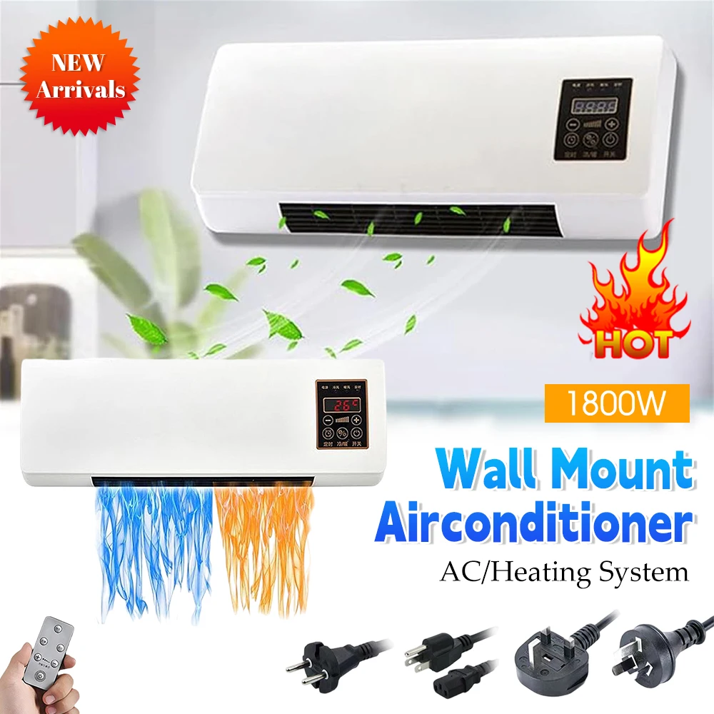 Multi-functional Wall Mount Air Conditioner Portable Mini Split Max Airconditioner Heating & Cooling 2 in 1 Silent Air Cooler