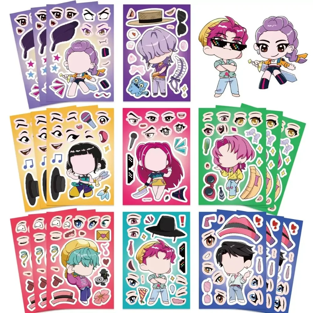 8/16/32Sheets Kpop Demon Hunter Stickers Huntrix Stickers for Scrapbook Phone Notebook Sticker Decoration Party Favors Gifts@*