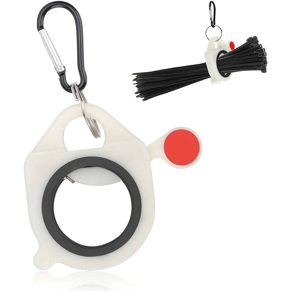 1pc Light Plastic Cable tie Holder without Unnecessary Waste and Simple Use-Reusable Cable Tie Organizer and Glow in the Dark