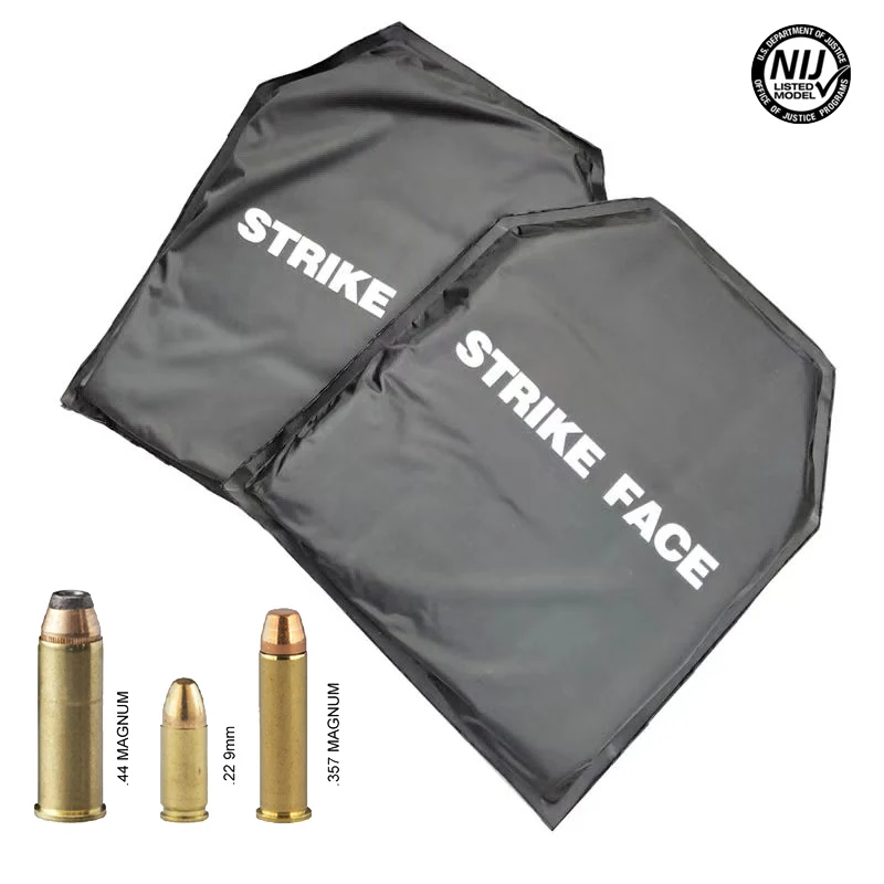 Flexible UHMWPE Bulletproof Plate Soft Ballistic Tactical Vest Backpack Armor Plates Anti Bullet Panel 10x12in NIJ IIIA 3A Level