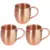 Solid Copper Cup-3PC