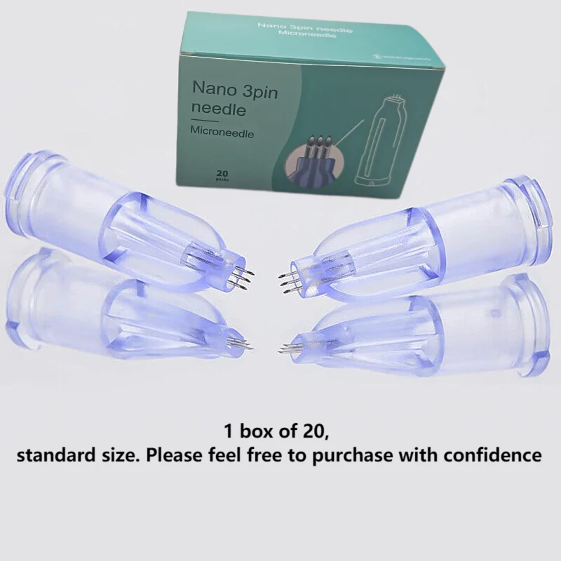 34G Nanosoft 3pins 0.6/1.0/1.2/1.5 Micro Needle High Quality Sterile Single Packaged Crystal Multi-needle