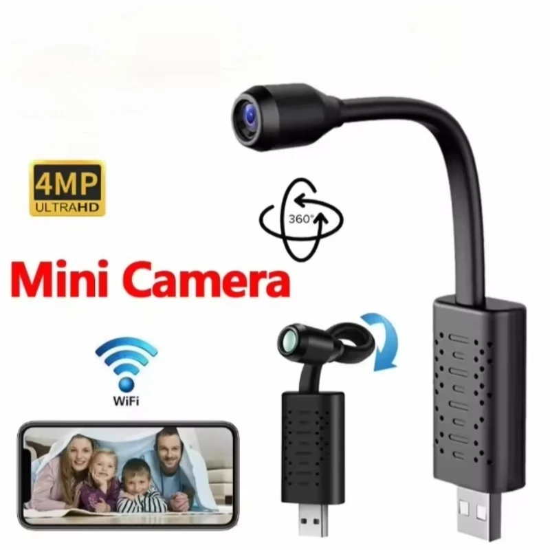 Mini WiFi Surveillance 2.4G WiFi Night Vision Motion Detection Home Safety Monitoring Wide-angle Detection IP Camera