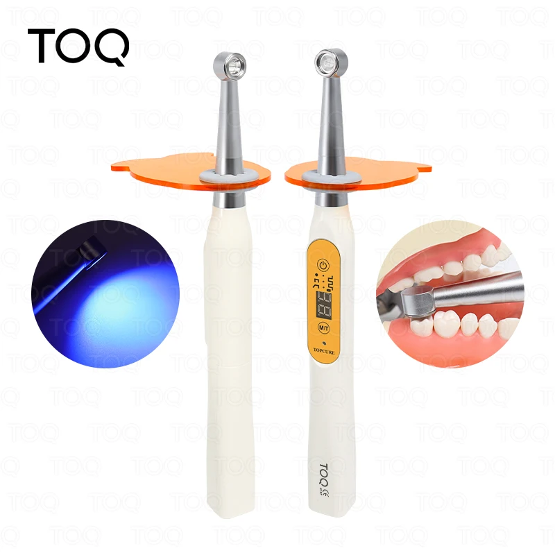 Dental Curing Light Lamp LED Cordless Metal Head 1S Cure over 2500mw/cm² Recumbent Design Dentistry Equipment