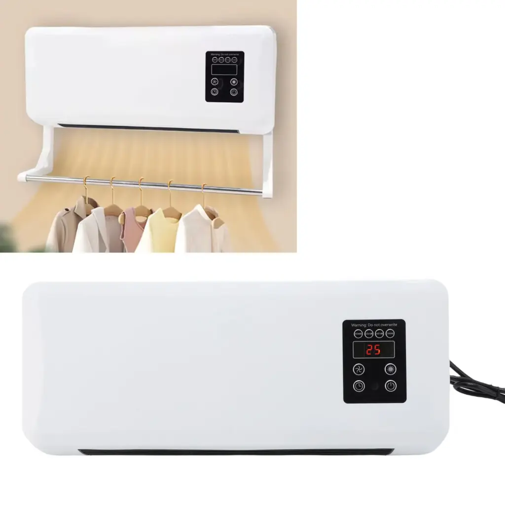 Wall Heater Cooler Efficient Space Saving Versatile Low Noise Wall Mounted Air Conditioner Easy To Operate for Home Bedroom