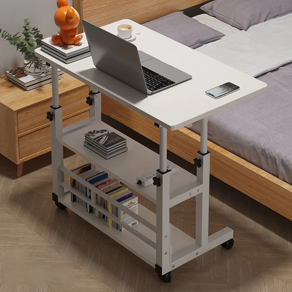 Bedside Table Liftable Computer Desk Minimalist Movable Computer Desk Portable Multi-functional Small Home Office Furniture