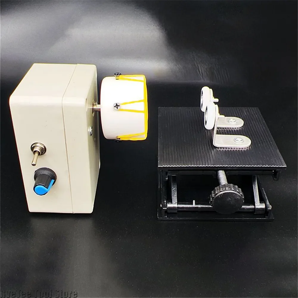 Adjustable 0-50RPM Wire Wrapping Machine Fishing Rod Winding Equipment Fishing Rod Epoxy Resin Coating Machine DIY