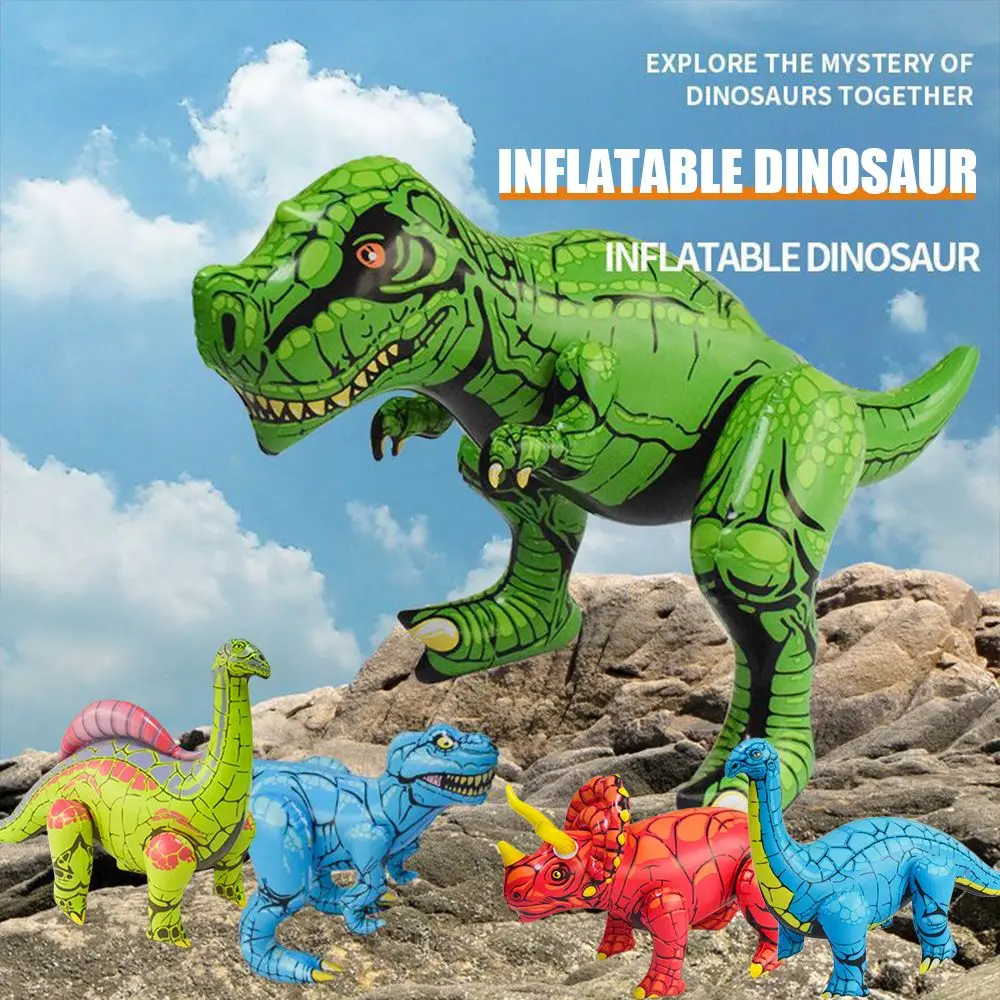 New PVC Inflatable Toy Balloon Realistic Dinosaur Set Infant Children Gift Birthday Party Decoration Supplies