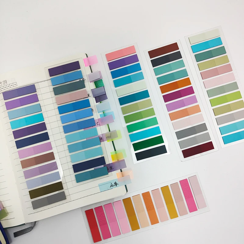 KindFuny 1440pcs Transparent Sticky Note Self-Adhesive BookMarker Annotation Reading Post It Book Tab Kawaii Stationery