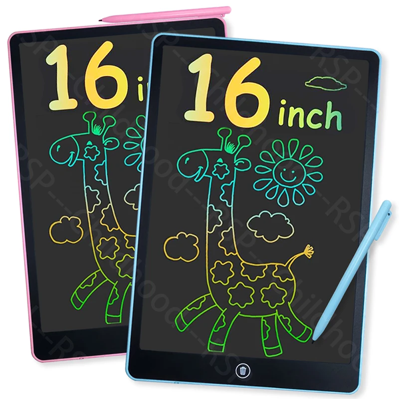 16 Inch Big LCD Drawing Board Writing Tablet Digit Magic Blackboard Art Tools Painting Learning & Education Toys for Kids Gift