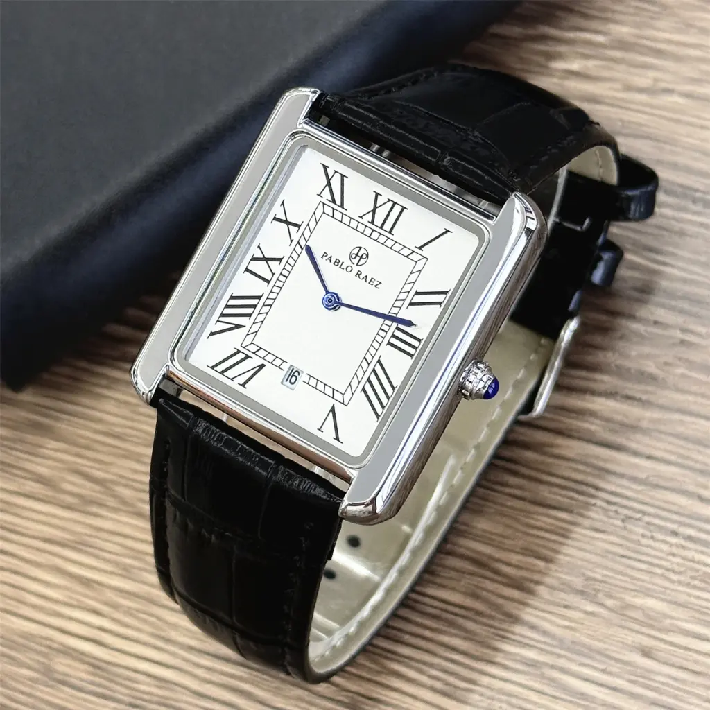 Men's Watch Business Light Luxury Brand Square Classical Calendar Waterproof Fashion Male Quartz Clock Watches Gift