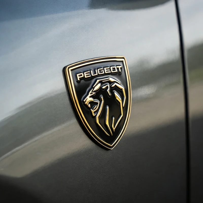 Suitable for Peugeot 207 3008 206 208 308 307 407 508 2008 3D metal car logo badge car sticker window side label fender sticker
