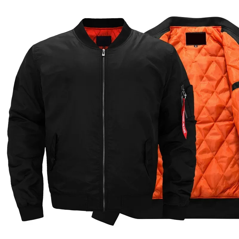 MA-1 Flight Bomber Jacket for Men Thick and Thin Casual Zipper Jackets Baseball Pilot Waterproof Winter Coat Male Plus Size 8XL