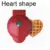 Red love shape