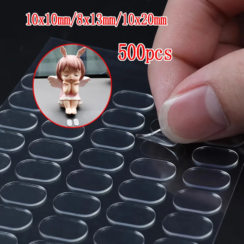 Double Sided Gel Glue Pad Adhesive Dots Fastener Strong Oval Self Adhesive Tape DIY Action Figures Carpet Poster Fixing Tape Pad