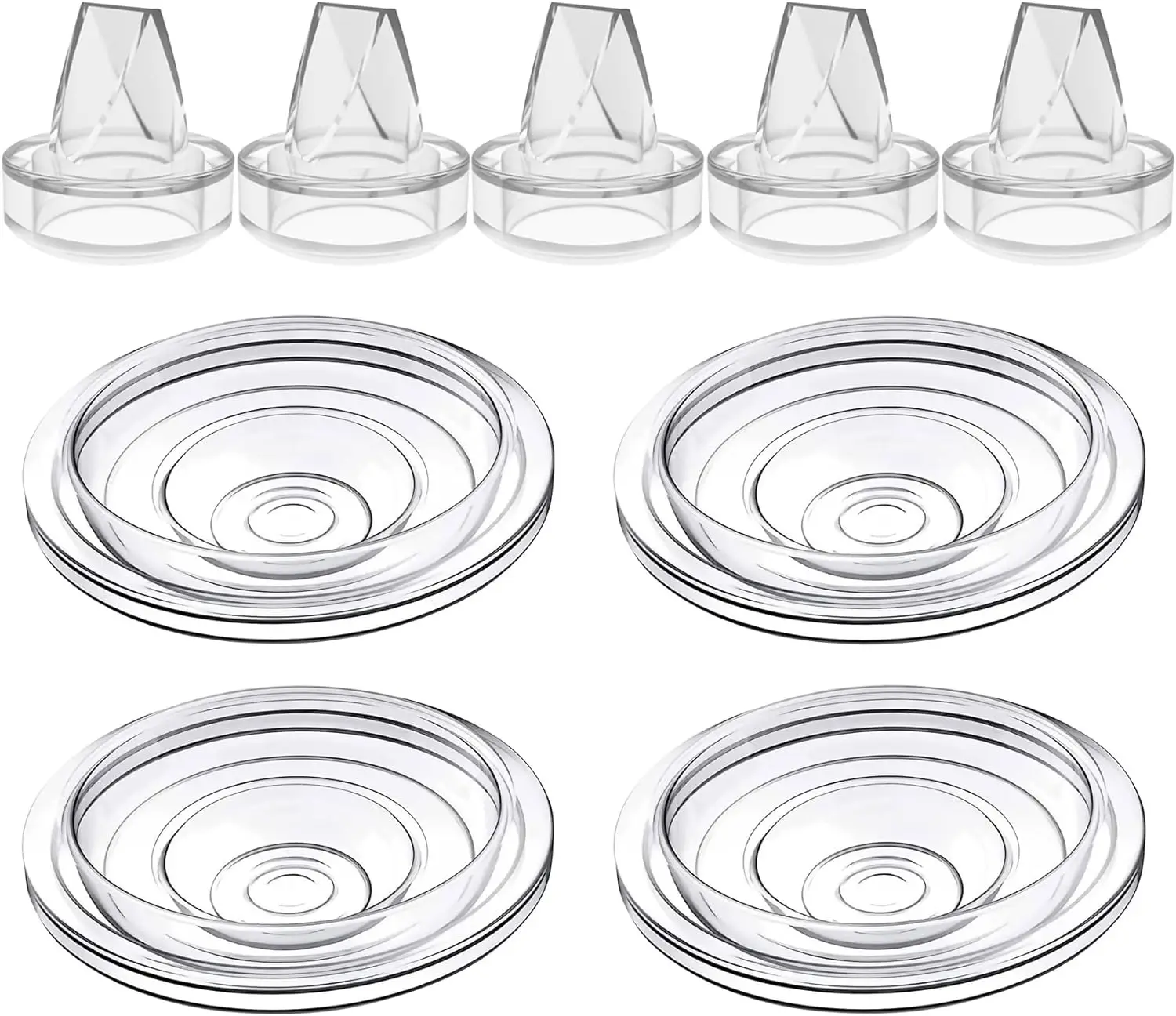 Silicone Duckbill Valve and Silicone Diaphragm, Compatible with S12Pro/S9Pro/S12/S9 Wearable Breastpump Parts Replace