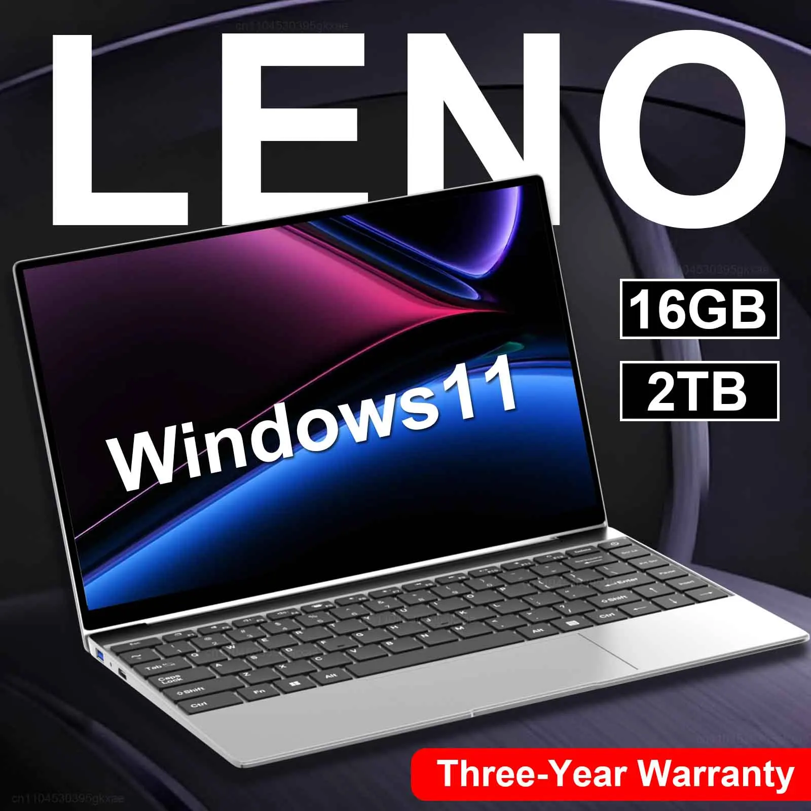 LENO 14.1" Ultra Slim Laptop Windows11 16GB RAM 2TB SSD Intel N3700 Notebook Gamer 1920*1080 Display Office Study Computer PC