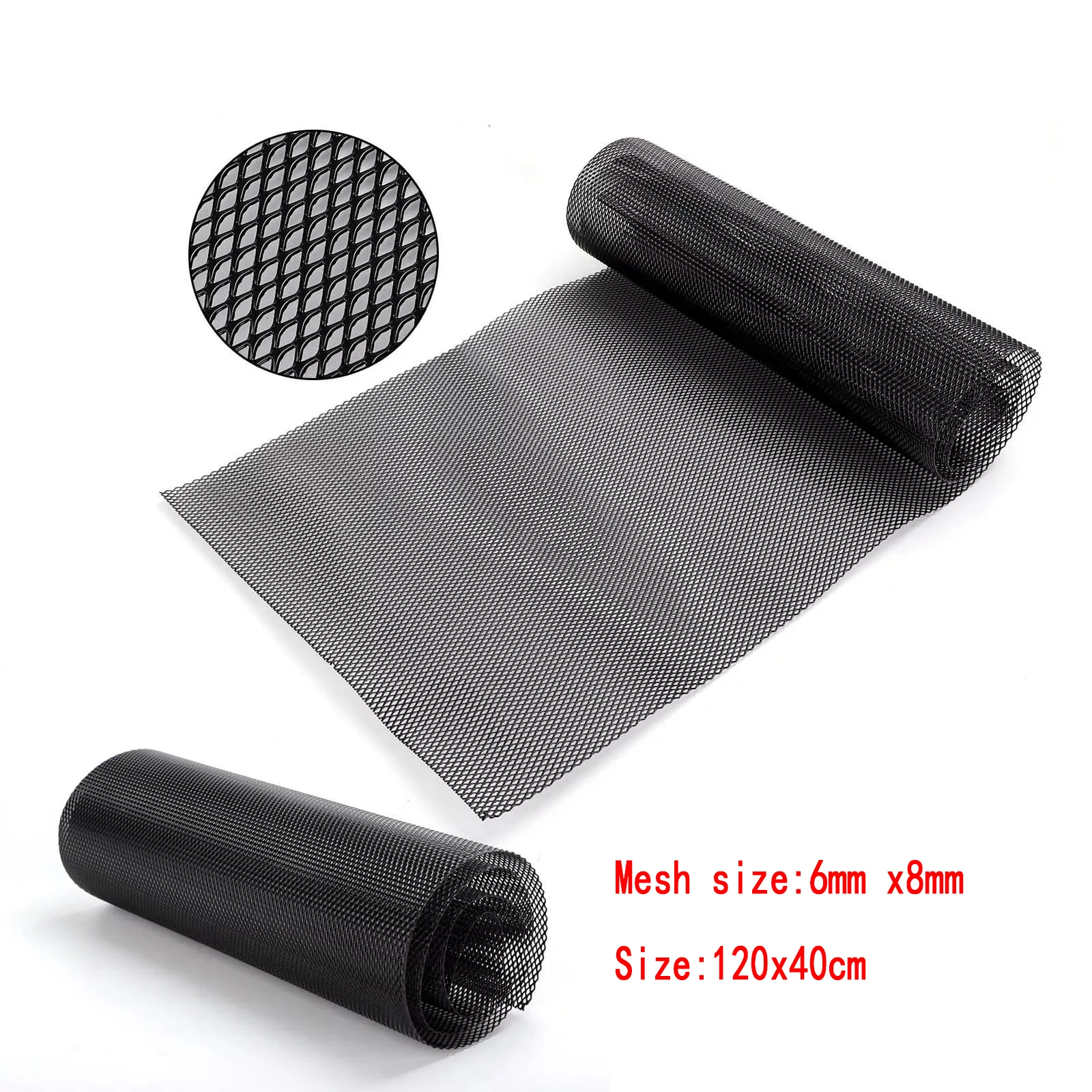 1pc 120X40cm Grill Honeycomb Hexagon Mesh Grille ABS Plastic Spoiler Bumper Vents Universal Hood Vent Racing Grills