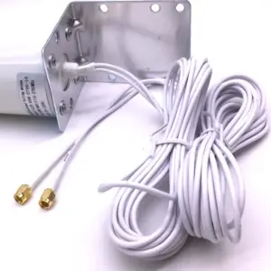 Hi-Gain Antenna Dual 10 meters cable 3G 4G LTE Outdoor Antenna Router Modem Aerial External Antenna Dual SMA TS9 CRC9 Connector