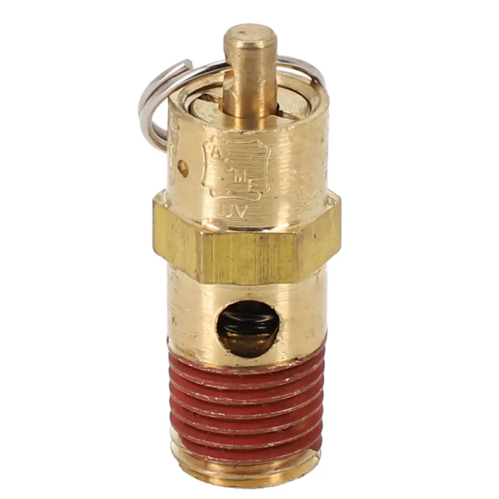 1pc Air Compressor Safety Relief Valve 1/4" Male NPT Threaded Inlet Connection 125PSI-270PSI Pressure Valve Safety Valve