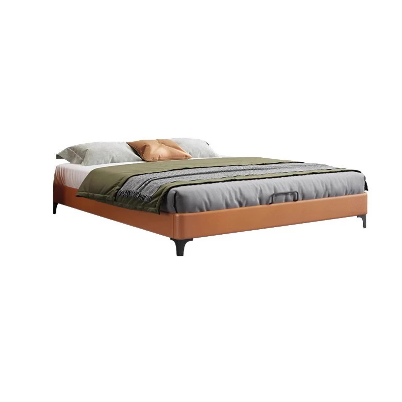 Living Room Simple Bed Frame Easy Assembly Bedroom Frames Eco-Friendly Bed Wood Slats Support Le Bedboard Bedroom Furniture