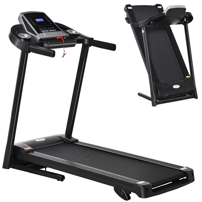 PINGGO Treadmill, 2.0HP Incline Running Machine,with LED Display, Manual Incline, Drink & Phone Holder for Home Gym Fitness