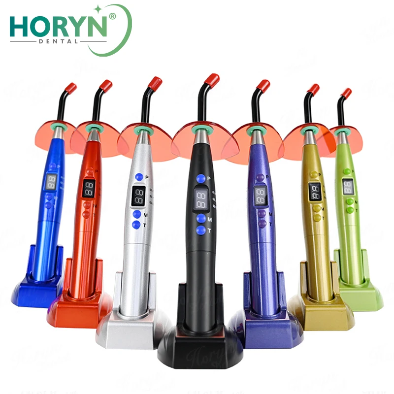 Dental Curing Lamp Wireless Led Curing Light 5W≥1200mw/c㎡ Blue-ray Dentistry Materials Solidify Supplies Dentist Tools 6 Colors