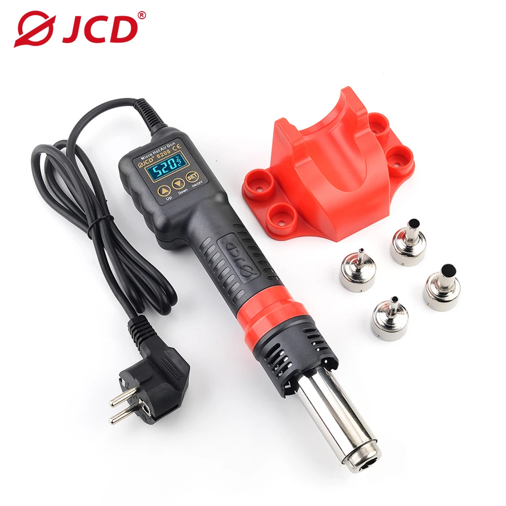 JCD 8208 Heat Gun Micro Soldering Station 750W Soldering Hot Air Gun LCD Digital Hair Dryer For BGA IC Welding Repair Tools