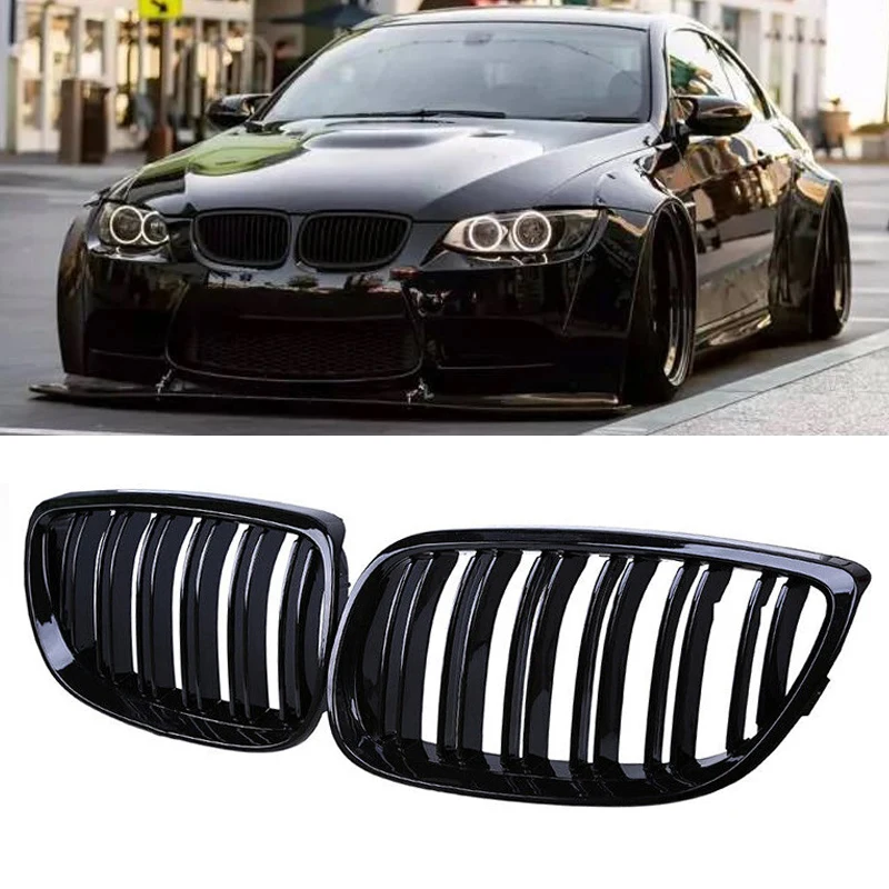 Car Front Bumper Grilles For 2006-2009 BMW 3 Series E92 E93 M3 325xi 320i 325i 325i 328i 330i 335i Racing Grill Kidney Grille