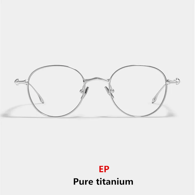 2025 New Optical Glasses Frame Men Women Korea EP Eyeglass Frames Titanium Eyewear Retro Prescription Myopia Round Eyeglasses