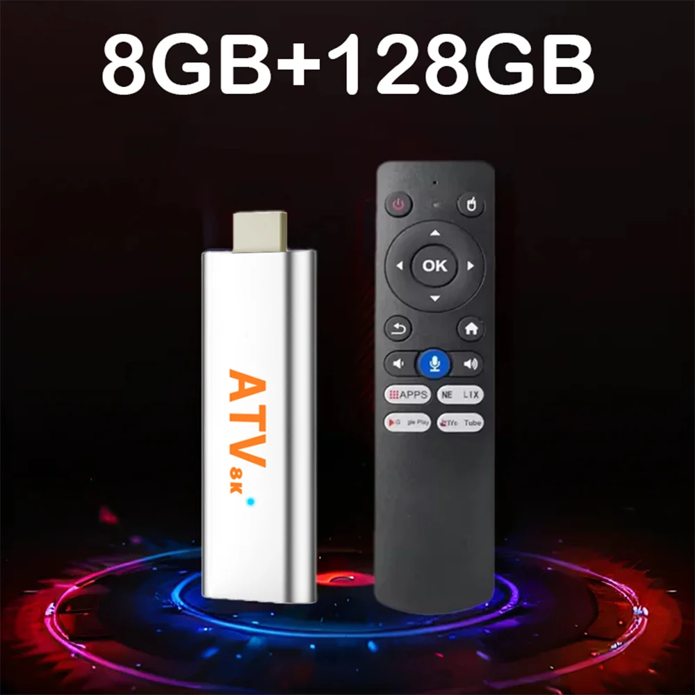 YOZHIXU TV Stick Android 14 Q15 Smart TV Box 8K Allwinner H313 Google Assistant Dual Wifi 5G 8GB 128GB Streaming Media Player