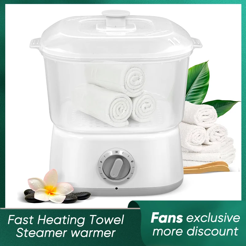 Hot Towel Warmer Steamer Fast Heating 202 °F Towels Heater Use for Barber Shop Spa Hairdressing Face Shaving Equipment Home Use