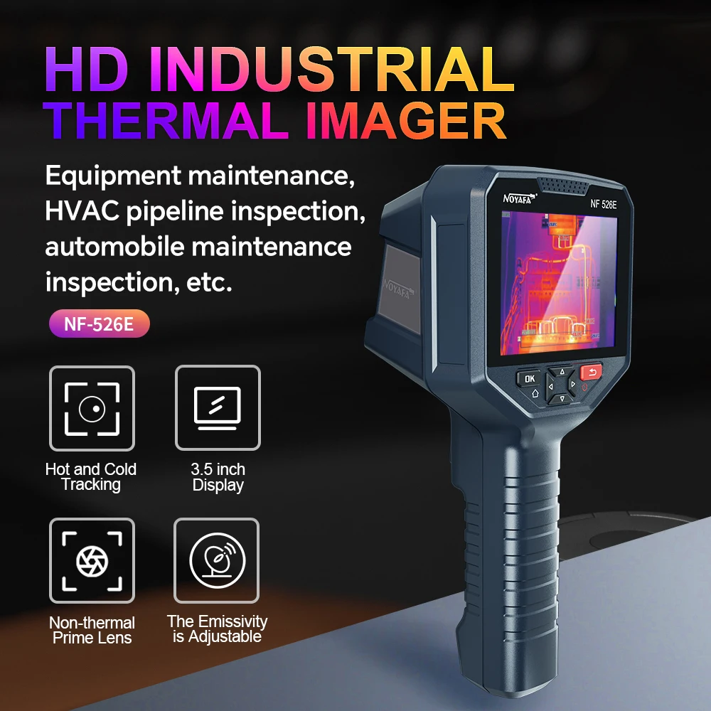 NOYAFA NF 526E Thermal Imaging Camera For Industrial Inspection Repaire Floor Heating HD 256 X 192 Pix Infrared Thermal