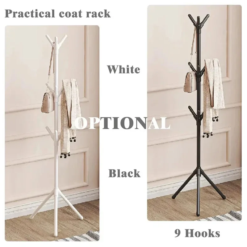 Tree Branch Coat Rack – Mobile Freestanding Hanger Stand for Clothes & Hats, Hallway & Living Room