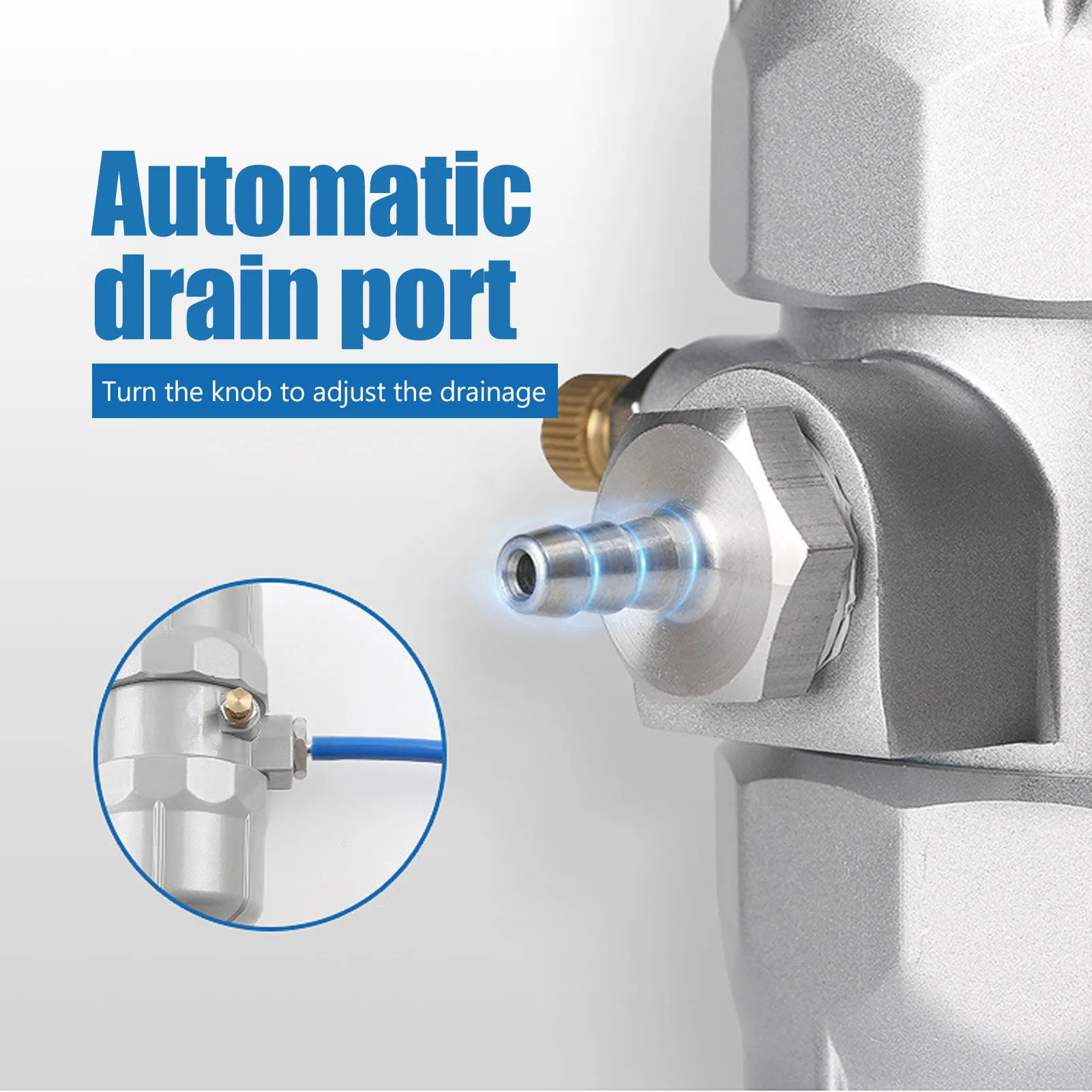 Auto Drain Trap Water Pneumatic Screw Air Compressor Storage Automatic Drainer Valve G1/2in Drain Valve Automatic Drainer