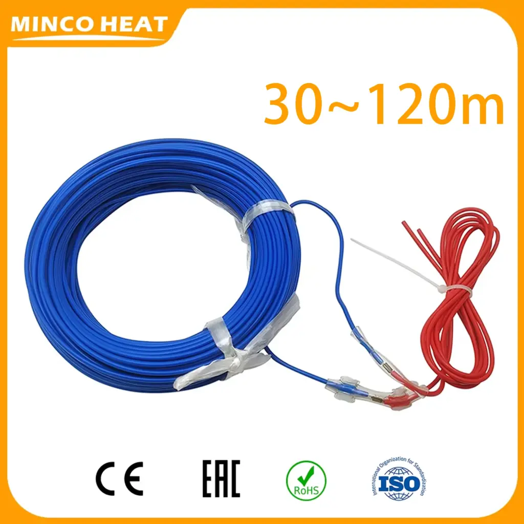 Minco Heat 30~120m 300~1200w for Plants, Vegetables Greenhouse Heating Wire Soil Hotline Plants Heating Cable