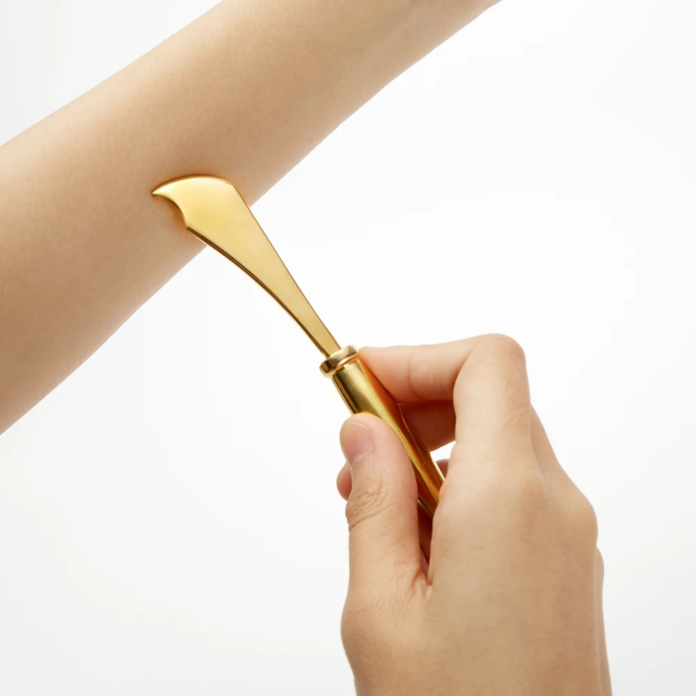 Pure Copper Meridian Massage Stick Trigger Point Body Massager Brass Meridian Scraping Board Muscle Relaxtion Acupoint Press Pen