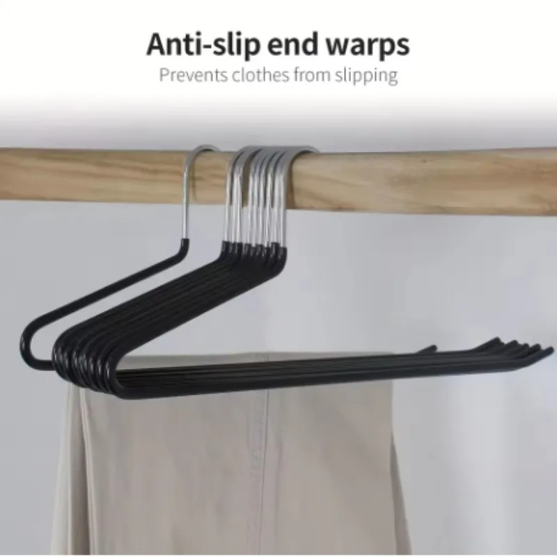 5PCS Anti-Slip Colorful Metal PVC Coated White Space-Saving Towels And Pants High-Quality Home Storage Hangers