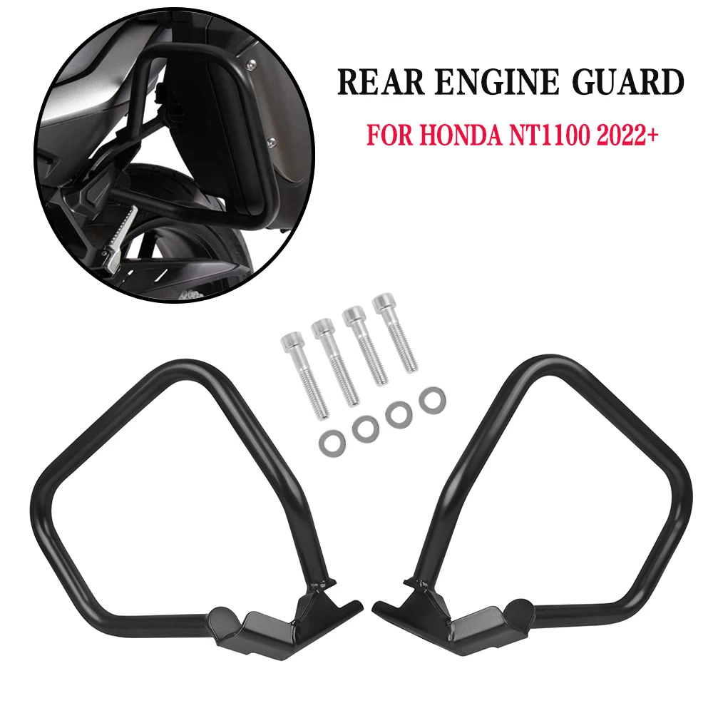 For Honda NT1100 DCT NT 1100 2022-2024 Motorcycle Side Saddlebag Crash Bars Rear Engine Tank Guard Bumper Stunt Cage Protector