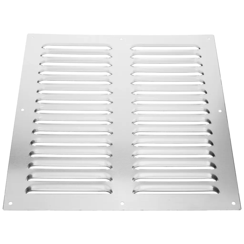 Stainless Steel Louvered Ventilation Grille Air Condition Exhaust Fan Cover Wall Vent Internal Ceiling Home Outlet Weather