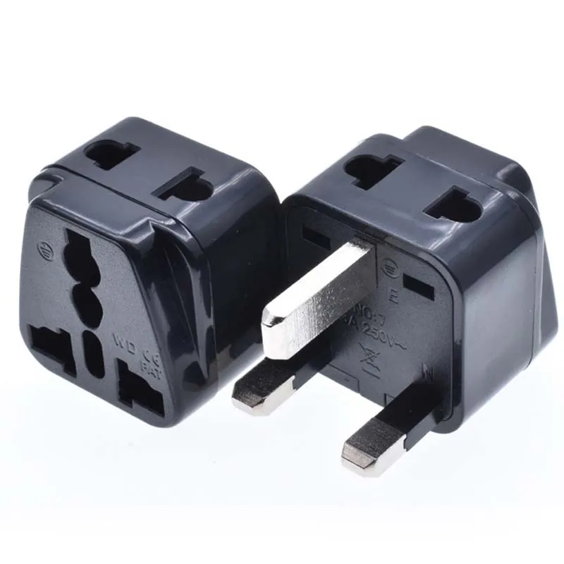 1pcs Universal 2 in 1 Russia CN US AU EU to UK Travel Plug Adapter 13A Multi-function Italy Swiss India Socket Converter Type G