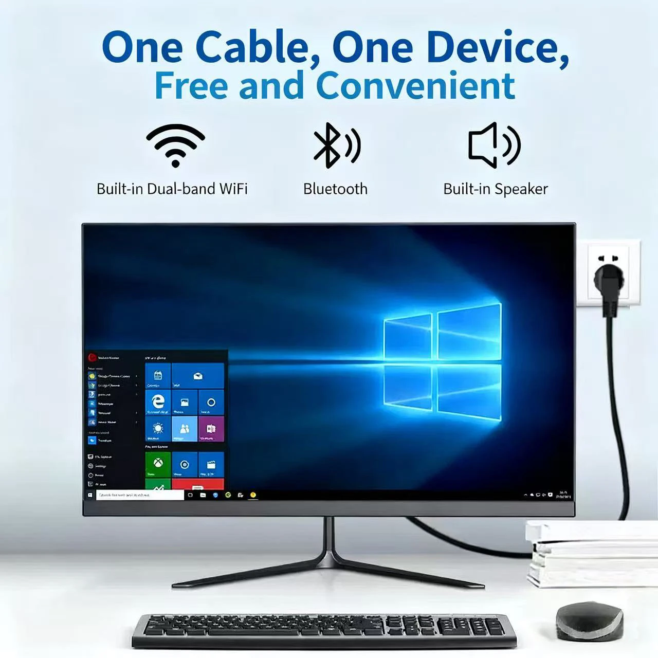 22 inch All-in-one PC i3 i5 i7 i9 Desktop Computer Office 21.5 inch Desktop Computer For Home and Office Editing