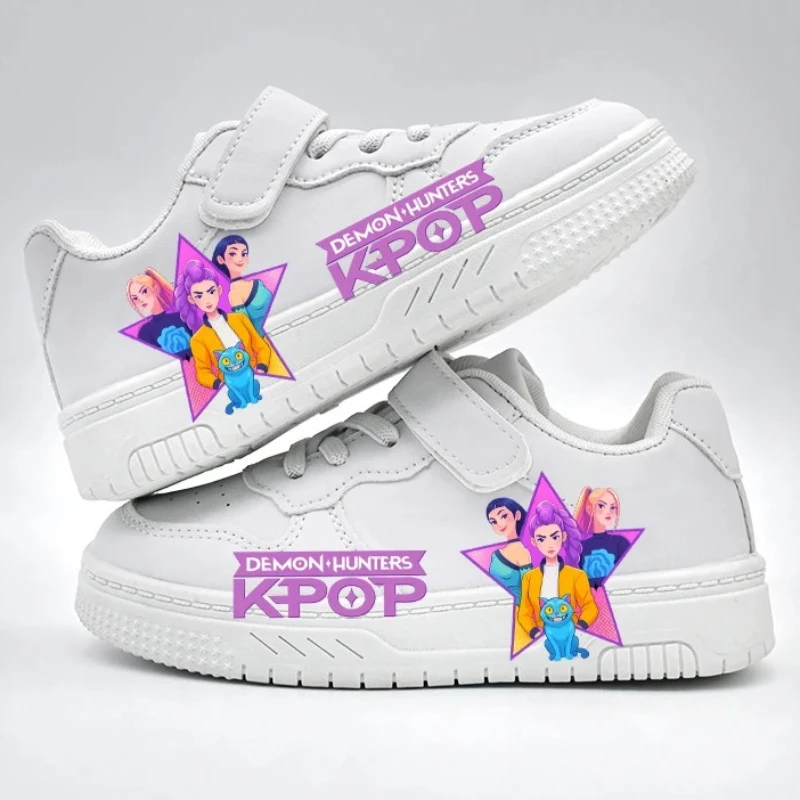 2026 Children's Fashion Casual Shoes Kids New KPOP White Sport Shoes Student Boys Girls Anti-slip Outdoor Breathable Sneakers