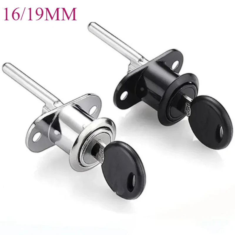 16/19mm Cylinder Locks Cabinet Mailbox Lock Furniture Desk Drawer Cupboard Box Lock With 2 Keys For Furniture Hardware
