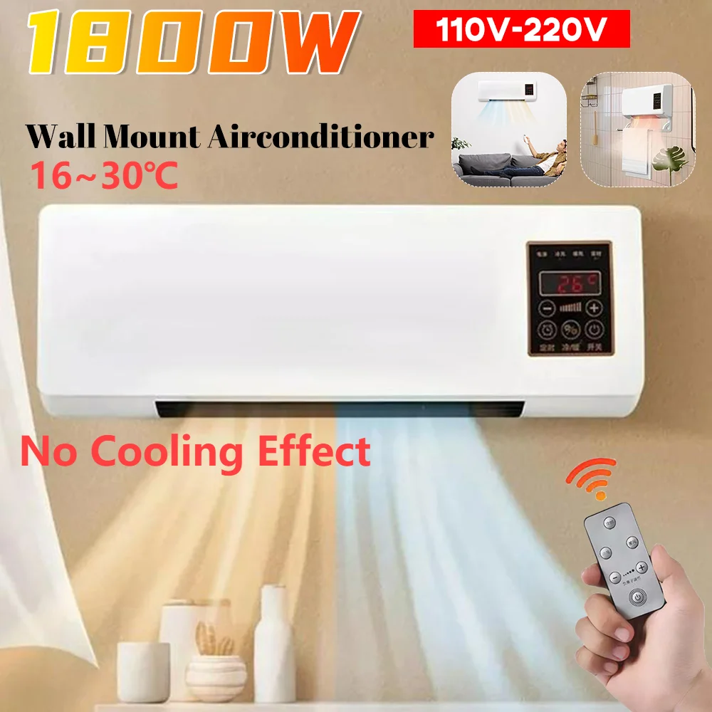 110V-220V Wall Mount Portable Airconditioner Remote Control Multifunctional Airconditioner Mini Split AC/Heating System for Home
