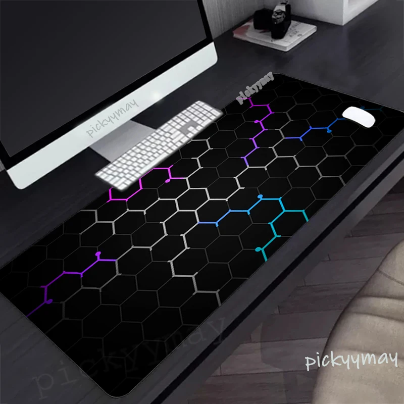 Technology Large Mouse Mat Gaming Mousepad Big Gamer Mousepads Rubber Keyboard Mats Desk Pad Geometric Mouse Pads